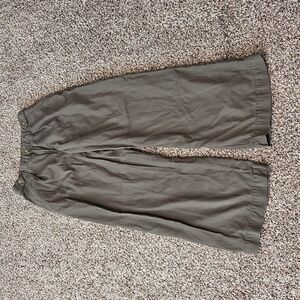 a.n.a High-Rise Olive Trousers